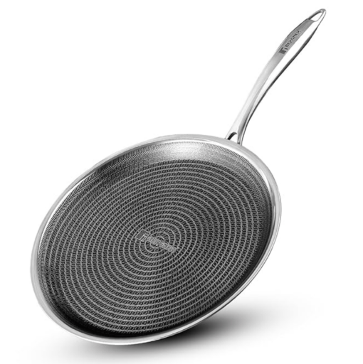 BERGNER Hi-Tech Prism Dosa Tawa 28 cm diameter  (Stainless Steel, Non-stick, Induction Bottom)